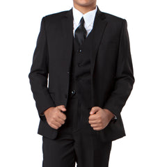 Tazzio Black Formal Classic Fit Suits For Boys