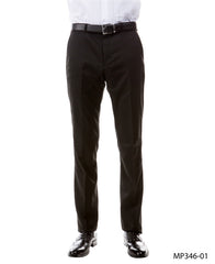 Zegarie Suit Separates Black Solid Men's Dress Pants